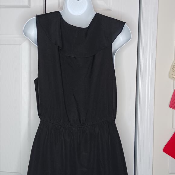 BCBGeneration Black Ruffled Wrap Dress with Pockets NWOT - Picture 8 of 11